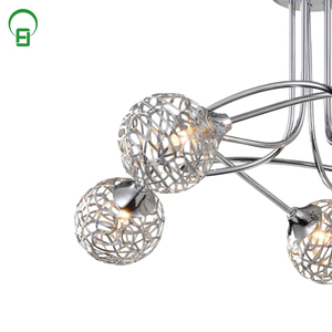 Venta caliente interior luz decorativa <span class=keywords><strong>luces</strong></span> de techo de cristal con 5 <span class=keywords><strong>luces</strong></span> de superficie montado balcón chandelier - Product Image 3