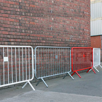 Barrière Temporaire de Contrôle de Foule, Barrières Pédestres Galvanisées, Barricade Française