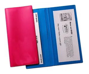 Özel İki cep plastik seyahat sigortası belge tutucu bilet tutucu