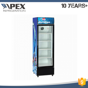 Nuevo estilo cómodo diseño de la manija de puerta de cristal vertical refrigerador <span class=keywords><strong>con</strong></span> <span class=keywords><strong>ruedas</strong></span> bloqueables - Product Image 4
