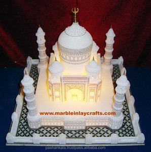 Artisanat en pierre du Taj Mahal, Inde, cadeau artisanal, décoration d'intérieur - Product Image 1