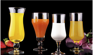 Haonai man soffiato Tulipani di vetro di birra con gambo corto dalla fabbrica - Product Image 5