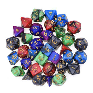 Custom Printed Dice Double-Color Polyhedral 7pcs Set Game Dice/ Symphony Game Dice Set - Product Image 4