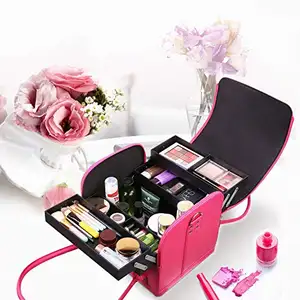 WETRUST MVPOWER 专业大型可拆卸 PU 皮革化妆品化妆盒珠宝沙龙箱包 (多色)