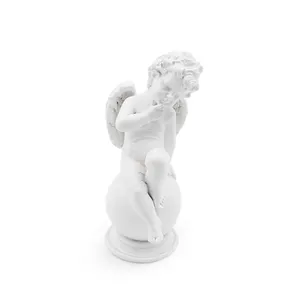 Original, statue d'ange cherub avec boule, nouveau produit