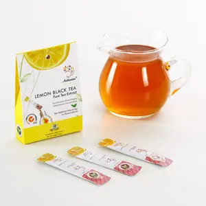 Bán Buôn Premix Ngay Lập Tức FlavorTea Bột Tinh Khiết Tự Nhiên Màu Đen Chanh Chiết Xuất Trà