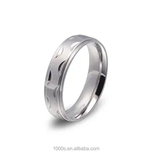 Free Sample Dropshipping Medical Blank Stainless Steel Rings for Men, Crescent Stainless Steel Eternity Ring Bands Wholesale