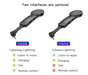 Teléfono Móvil de carga de auriculares Aux de 3,5 Mm 8 Pin 2 en 1 Adaptador de Audio titular - Product Image 6