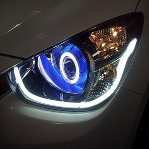 Bande lumineuse flexible à <span class=keywords><strong>led</strong></span> 360 DRL, lumière rotative, éclairage <span class=keywords><strong>de</strong></span> <span class=keywords><strong>jour</strong></span>, <span class=keywords><strong>universel</strong></span>, 12V, 2 pièces - Product Image 1