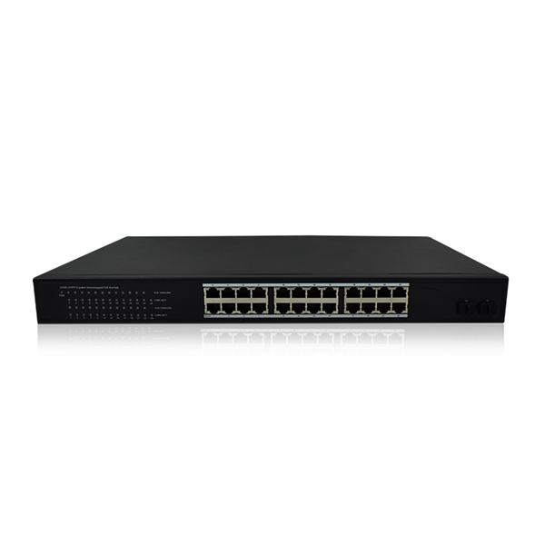 Коммутатор PoE SG1241P на 24 порта gigabit ethernet, 802.3ab/z/af/at 10000Base-tx, 48 В