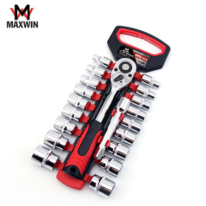MAXWIN 20 Unids CR-V Juego de Llaves de Vasos Mecánico Profesional 1/2 Llave de Trinquete - Product Image 1