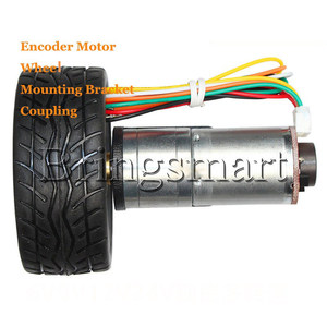 12 V DC Electric <span class=keywords><strong>Gear</strong></span> <span class=keywords><strong>Motor</strong></span> Với Hall Encoder 12 Volt Động Cơ 6V Hộp Số Với Bánh Xe Lốp Bracket Khớp Nối Cho DIY <span class=keywords><strong>Robot</strong></span> - Product Image 4