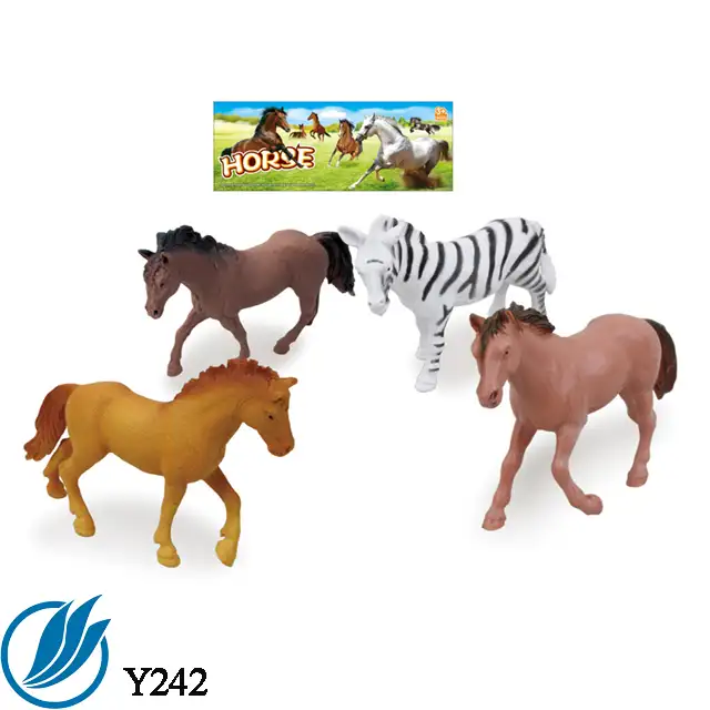8pcs פלסטיק מיני סוס חוות חיות צעצוע סט, PVC חוות חיות צעצוע סט, בעלי החיים צעצוע