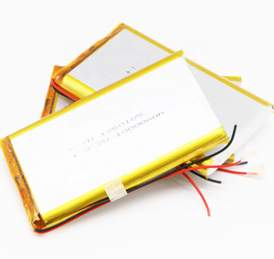 แบตเตอรี่ลิเธียมโพลิเมอร์ไอออน 1260105 ความจุ 10000 มิลลิแอมป์ <span class=keywords><strong>3</strong></span>.7 โวลต์ ทนไฟ บางเฉียบ ราคาประหยัด สำหรับนาฬิกาอัจฉริยะและรถกอล์ฟ - Product Image 2