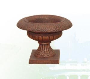 Nuevo diseño del estilo de europa jardín plantador de la flor <span class=keywords><strong>olla</strong></span> de hierro fundido plantador - Product Image 5