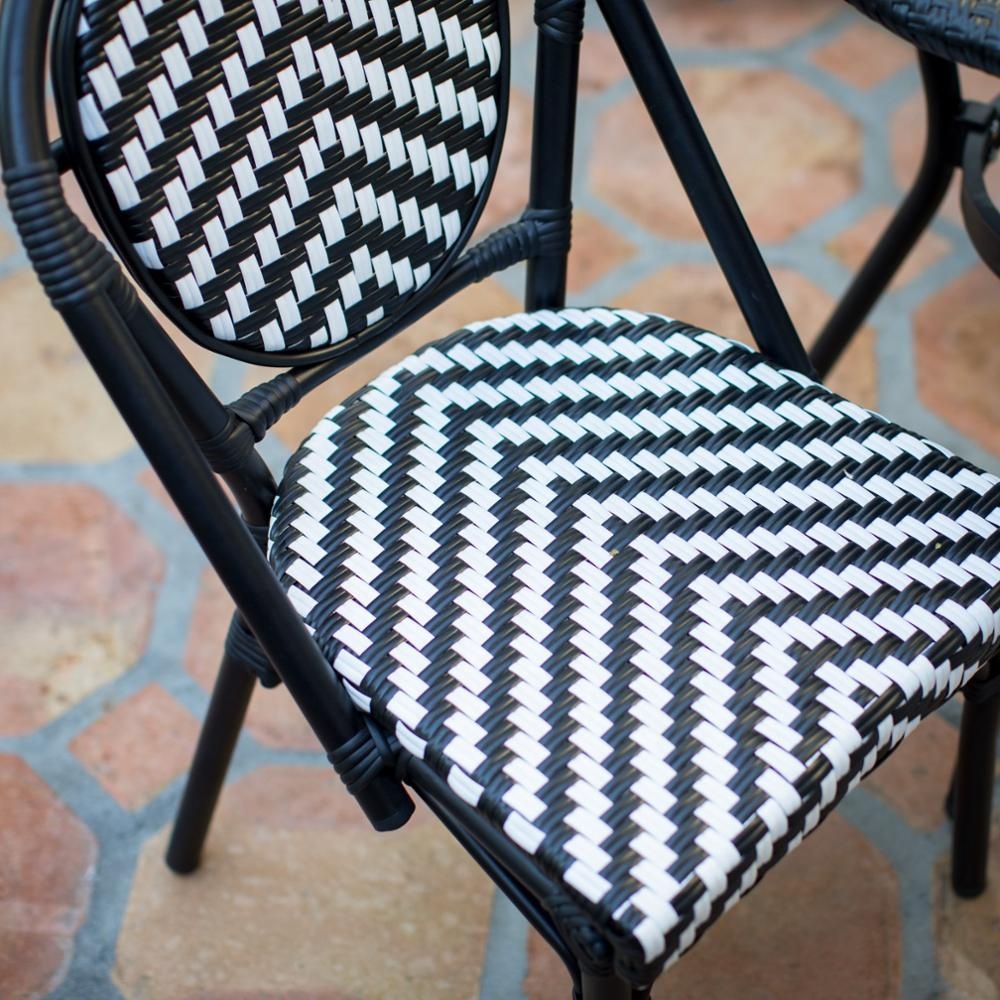 Wicker patio furniture sets outdoor rattan cafe dinnning table restaurant