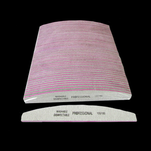 مانيكير باديكير العناية مبرد أظافر زجاجي اليابانية الصنفرة خشبي المقاوم للصدأ مسمار ملف 100 180 كتلة عازلة - Product Image 5