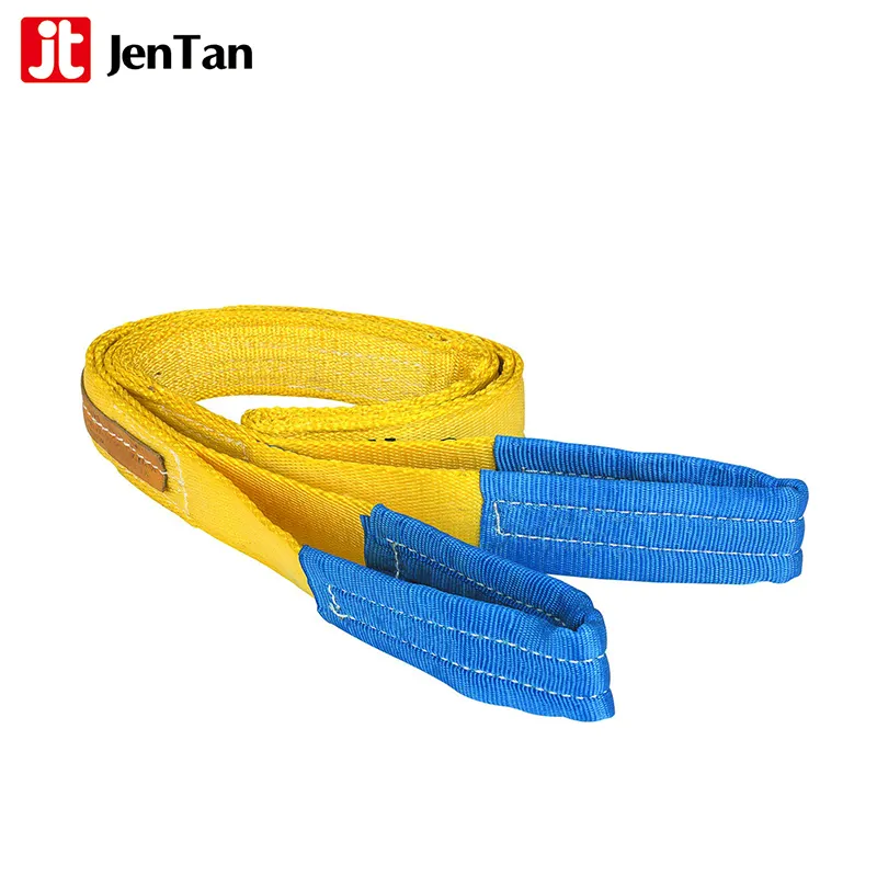 heavy duty safe lift webbing sling/polyester flat woven webbing sling