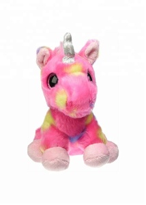 Peluche <span class=keywords><strong>Unicorno</strong></span> <span class=keywords><strong>con</strong></span> Grandi Occhi, <span class=keywords><strong>Ali</strong></span> Volanti e Criniera e Coda Colorate - Product Image 3