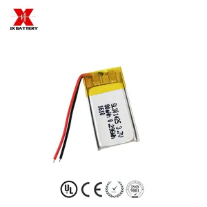 ארון נטענת 3.7v li-פולימר סוללה 301425 80mAh עבור ספורט אוזניות