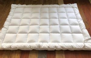 Lit de plumes ultra <span class=keywords><strong>en</strong></span> peluche de 5cm d'épaisseur <span class=keywords><strong>en</strong></span> <span class=keywords><strong>duvet</strong></span> d'hôtel sur-matelas matelassé avec tissu <span class=keywords><strong>en</strong></span> coton 300TC - Product Image 4