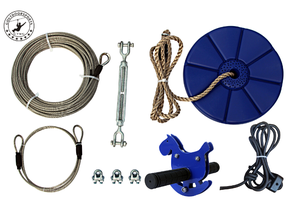 CTSC 95 'cavo del carrello del freno del sedile più cool Zip Line Kit per bambini e genitori sport e divertimento <span class=keywords><strong>globo</strong></span> di sicurezza modello cavallo - Product Image 4