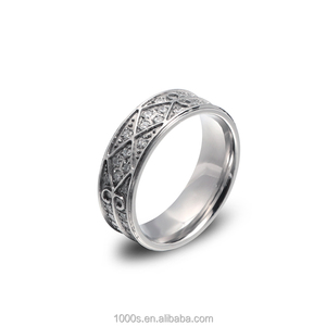Hombres De Acero inoxidable Anillo de diamantes de Imitación, llamada del <span class=keywords><strong>Destino</strong></span> Anillos para Hombres <span class=keywords><strong>Sin</strong></span> Plomo - Product Image 1