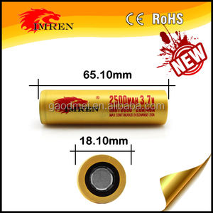 Li ion batterie nmc IMREN 2500 mah 40a batterie IMR lithium-metall-batterien 18650 li-ion akku 3,7 v mit smart ladegerät - Product Image 6