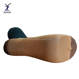 Hommes <span class=keywords><strong>fantaisie</strong></span> cuivre fils de fibers anti-fatigue de compression graduée de course performance genou <span class=keywords><strong>haute</strong></span> chaussettes - Product Image 3