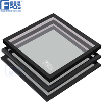 EI60 FPOS 26mm Interior Fire-Rated Glass Door Partition System Malla de pantalla de fibra de vidrio de acero inoxidable para la construcción de ventanas