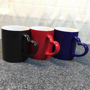 Tazas <span class=keywords><strong>de</strong></span> cerámica para regalos publicitarios <span class=keywords><strong>de</strong></span> 11oz para Navidad/manualidades DIY-cambio <span class=keywords><strong>de</strong></span> Color/<span class=keywords><strong>taza</strong></span> mágica con asas <span class=keywords><strong>de</strong></span> corazón para sublimación - Product Image 6