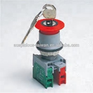 Interruptor de Bloqueo de Llave de Parada de Emergencia de 22 mm, 30 mm, Interruptor Selector, IP65, Resistente al Agua (EKS22/30) - Product Image 3