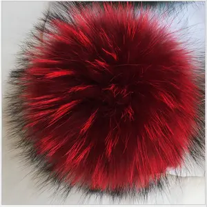 Wholesale Fur Pom Poms Top Quality Raccoon Fur ball For hats