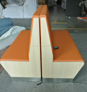 Muebles de <span class=keywords><strong>restaurante</strong></span> cafetería/cena cabinas sofá asiento con SS piernas americano retro <span class=keywords><strong>restaurante</strong></span> - Product Image 4