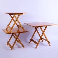 Table pliante carrée en bois moderne et portable pour les voyages et les mariages, à vendre