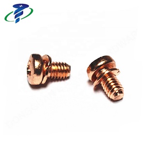 M4 Pan Head <strong>Copper</strong> <strong>Screws</strong> with Washer Attached - Product Image 3