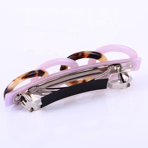 New Design Amusing Four <strong>Rings</strong> Hair <strong>Clip</strong> High Quality Cellulose Acetate Hair <strong>Clip</strong> for Women - Product Image 4