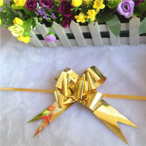 Hot Sale Gold Gift Butterfly Magic Metallic Ribbon <strong>Bow</strong> Plastic <strong>Pull</strong> String <strong>Bow</strong> Ribbon Butterfly <strong>Pull</strong> <strong>Bow</strong> - Product Image 3