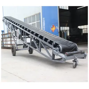 Pasir Ponsel Belt Conveyor dengan Hopper