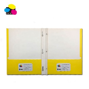 Cartelle Portadocumenti TCS in Carta Bianca Riciclata al <span class=keywords><strong>100</strong></span>% con Due Tasche, Formato A4/Letter, Colori Assortiti, Design Personalizzabile a 3 Perni - Product Image 4