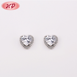 2021 Trending Products Cheap <strong>Fake</strong> <strong>Diamond</strong> Big Stone CZ Stud <strong>Earring</strong> - Product Image 6