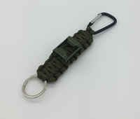 Porte-clés en paracorde 550 multi-usages de survie, fait main, personnalisable, vente en gros