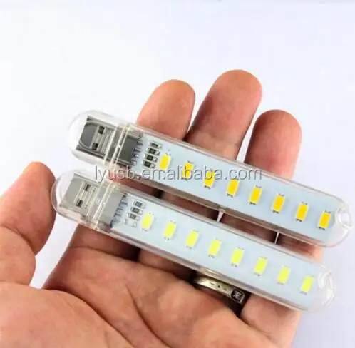 USBN מיני כוח נייד USB LED מנורת DC5V 8 LED קמפינג מחשב נייד לילה USB גאדג 'ט אור עבור מחשב נייד