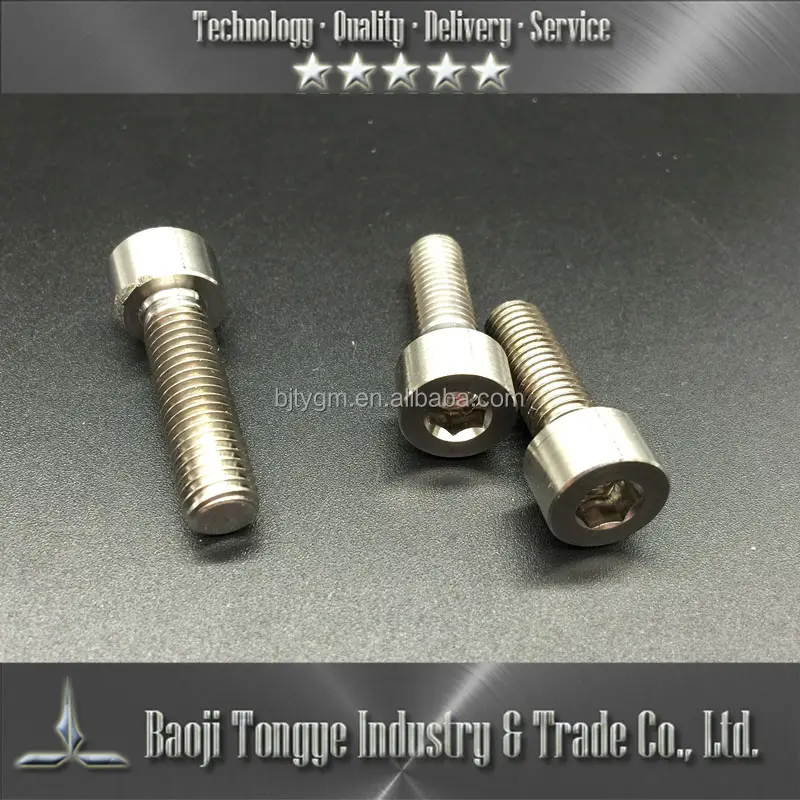 High Quality Titanium Fastener Manufacture Screws DIN912 Titanium Screw