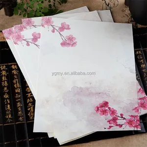 Vintage Chinesischen Stil Umschläge Nette Kawaii Blume Schreibpapier Brief Set Für Kinder Geschenk Schulbedarf