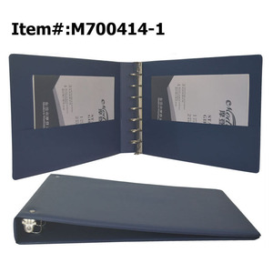 ModernQiu <span class=keywords><strong>Binder</strong></span> <span class=keywords><strong>7</strong></span> Cincin Kulit PU, <span class=keywords><strong>Binder</strong></span> Kotak-kotak Kulit PU Kualitas Tinggi - Product Image 5