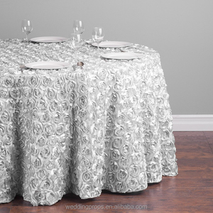 Cánh hoa taffeta satin bảng overlay giá rẻ sinh nhật khăn trải bàn và runners bảng thiết kế vải khăn trải bàn cho bàn tròn - Product Image 4