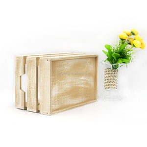 Lot de 3 boîtes <span class=keywords><strong>à</strong></span> <span class=keywords><strong>pommes</strong></span> en bois bon marché en paulownia de style vintage Vente en gros <span class=keywords><strong>à</strong></span> vendre - Product Image 6