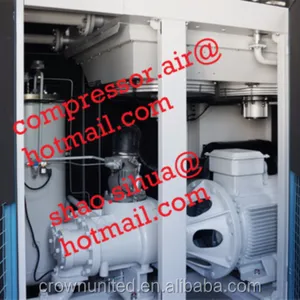 Actualizado de aire de tornillo compresor/110kw 150hp 50hz 60hz compresor de aire/lubricado compresor de aire/shanghai hecho