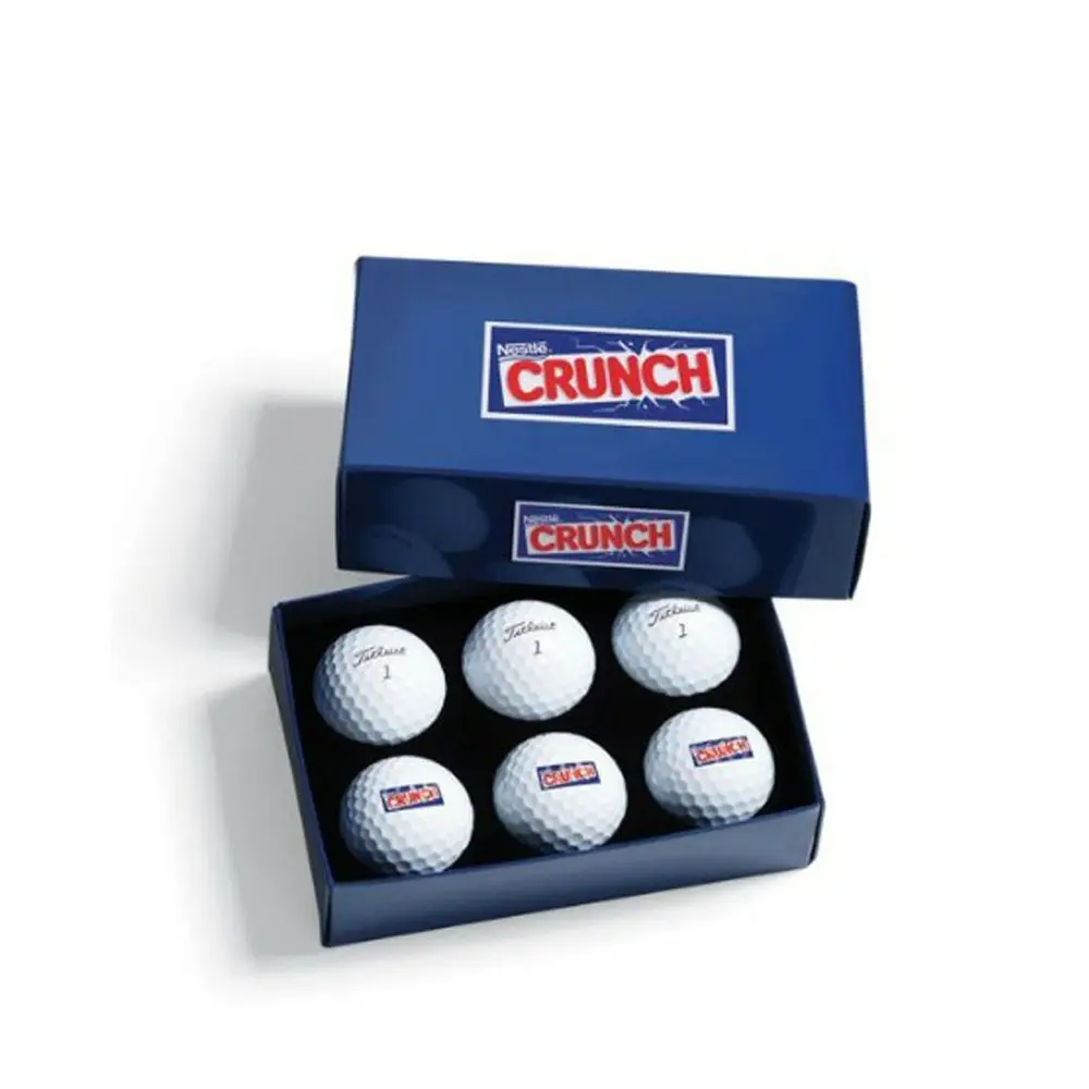 Коробки для мячей для гольфа на заказ бумажные упаковочные коробки с дизайном элегантный картон пригодный для переработки 4C печать подарок и рукоделие